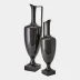 Quiet Black Curve Urn Small