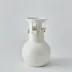 Spiral Handle Vase - Matte White - Small