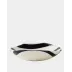 Palermo Striped Black Folded Plate Small