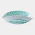 Spiral Threads Turquoise Folded Bowl Large