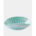 Spiral Threads Turquoise Folded Bowl Medium