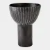 Cinder Striped Footed Bowl 13"H x 10"W x 10"D