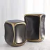 Formation Black/Gold Accent Table 16"H x 13"W x 10"D