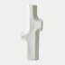 Tiered Trunk Matte White Vase Large