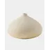 Mottled Bulb Ivory Vase Small