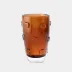 Ingot Amber Vase 14"H x 9"W x 9"D