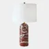 Callanish Maroon Marble Lamp 26"H x 15"W x 15"D