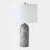 Callanish Gray Marble Lamp 26"H x 15"W x 15"D