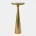 Minaret Satin Brass Accent Table Large