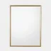 Reeves Brass Rectangular Mirror Large