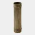 Bamboo Faux Brass Candle Holders 15"H x 4"W x 4"D