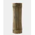 Bamboo Faux Brass Candle Holders 12"H x 4"W x 4"D