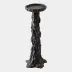Melting Black Pillar Candle Holder Large