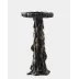 Melting Black Pillar Candle Holder Small