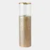 Banded Antique Brass Tall Based Hurricane Large