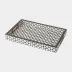 Moroccan Black/White Arabesque Tray Rectangular