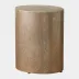 Arwen Antique Brass Texture Drum Table Large