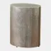 Arwen Antique Nickel Texture Drum Table Large