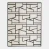 Zig Zag Ivory/Black Rug 5' x 8'