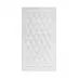 Diamante White Bath Rug 24" x 39''