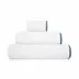 Portobello White/Cobalt Bath Sheet 38" x 59"