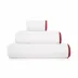 Portobello White/Cherry Bath Sheet 38" x 59"