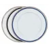 Symphonie Blue/Platinum Dinner Plate 26 Cm