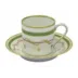 Vieux Paris Vert Green Espresso Cup & Saucer 12 Cm 5.5 Cl (Special Order)