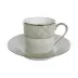 Clair de Lune Arcades Grey/Platinum Coffee Cup & Saucer 12.8 Cm 7.5 Cl