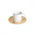 Infini Gold Coffee Cup & Saucer 12.8 Cm 7.5 Cl