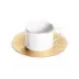 Infini Gold Teacup And Saucer 16 Cm 14 Cl