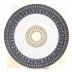 Tiara Prussian Blue/Gold Bread And Butter Plate 16.2 Cm (Special Order)