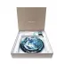 Ocean Blue/Gold Coffee Place Setting Gift Set Renaissance Paris