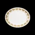 Ritz Imperial White/Gold Oval Dish Small (Special Order)