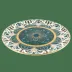 Reves Du Nil Green/Gold Tart Platter Diam Ext: 31.5 Cm, Diam Int: 26.5 Cm