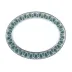 Rêves Du Nil Vert Platine Oval Platter