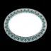 Reves Du Nil Green/Platinum Oval Dish