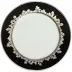 Feuille de Platine Black/Platinum Charger/Presentation Plate 31 Cm (Special Order)