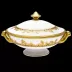 Feuille D'Or White/Gold Soup Tureen 25.5 Cm 200 Cl (Special Order)