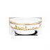 Feuille D'Or White/Gold Salad Bowl 27.5 Cm 290 Cl (Special Order)