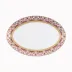 Rêves Du Nil Pourpre Or Oval Platter 33Cm