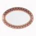 Rêves Du Nil Pourpre Or Oval Platter 38Cm