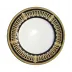 Saint Honore Black/Gold Dessert Plate 22 Cm (Special Order)