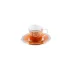 Romane Orange Coffee Cup And Saucer