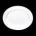 Orsay White/Platinum Oval Dish