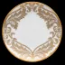 Damasse White/Gold Dessert Plate 22.5 Cm