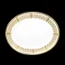 Saint Honore White/Gold Oval Dish (Special Order)