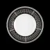 Saint Honore Black/Platinum Rim Soup Plate (Special Order)