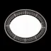 Saint Honore Black/Platinum Oval Dish (Special Order)