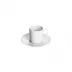 Infini Blanc Coffee Cup And Saucer